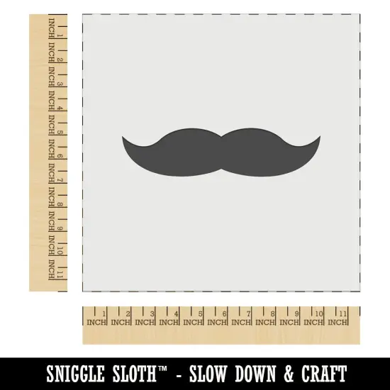Mustache Solid Wall Cookie DIY Craft Reusable Stencil {1}