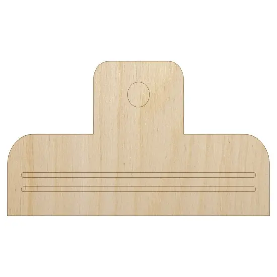 Fun Binder Paper Clip Unfinished Wood Shape Piece Cutout for DIY Craft Projects {1}