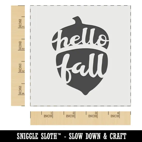 Hello Fall Acorn Wall Cookie DIY Craft Reusable Stencil {7}