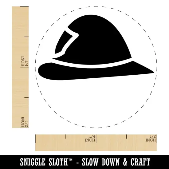 Fire Helmet Fireman Firefighter Profile Self-Inking Rubber Stamp for Stamping Crafting Planners UV {1}