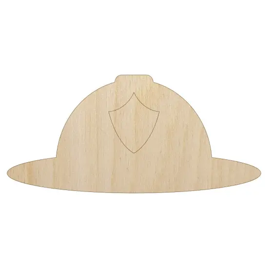 Fire Helmet Fireman Firefighter Unfinished Wood Shape Piece Cutout for DIY Craft Projects {7}
