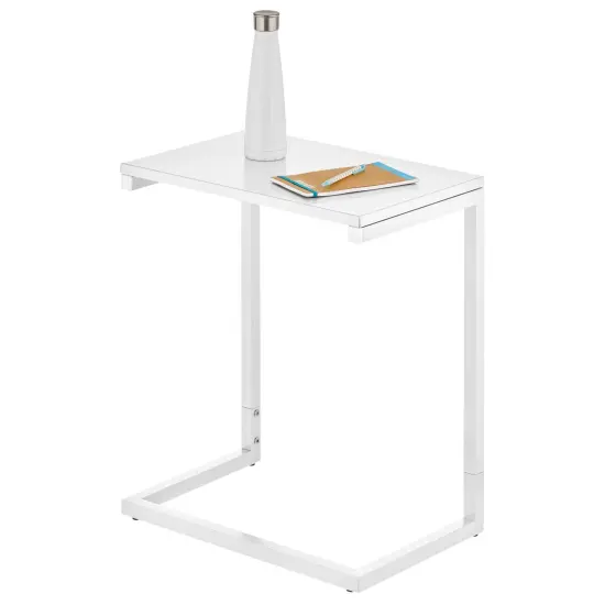 mDesign Modern Minimalistic Metal Accent Desk and Tray Furniture Unit {1}