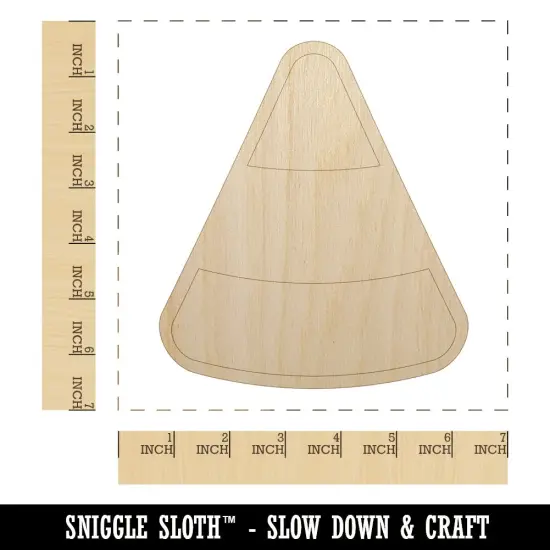 Candy Corn Halloween Unfinished Wood Shape Piece Cutout for DIY Craft Projects {1}