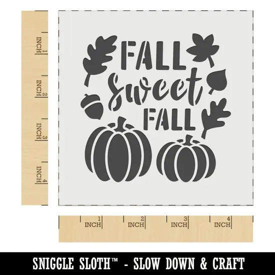 Sweet Fall Pumpkins Acorn Wall Cookie DIY Craft Reusable Stencil {7}