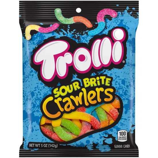 Gummi Sour Brite Crawlers Gummy Candy, 5 Ounce (Case of 12) {1}