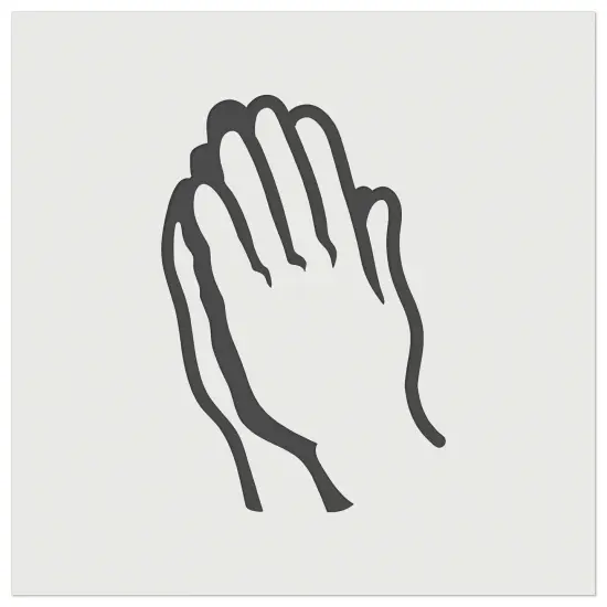 Praying Hands Wall Cookie DIY Craft Reusable Stencil {7}