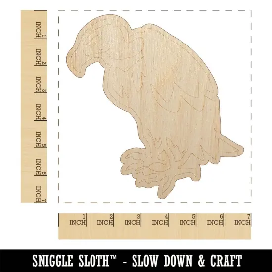 Condor Vulture Bird Unfinished Wood Shape Piece Cutout for DIY Craft Projects {1}
