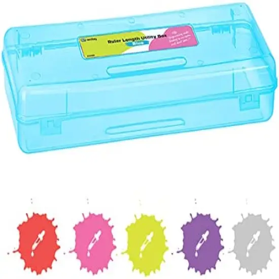 Enday Multipurpose Ruler Length Utility Box Blue {1}
