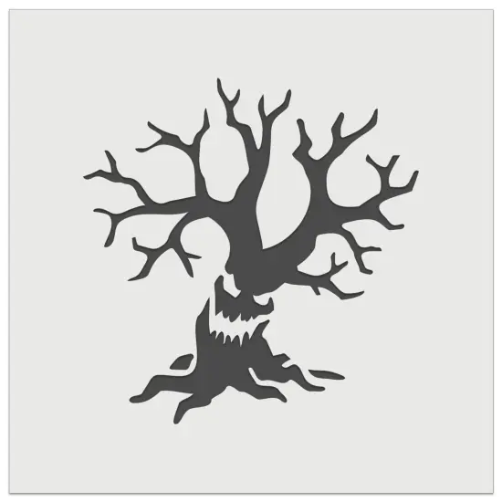 Spooky Scary Tree Monster Halloween Wall Cookie DIY Craft Reusable Stencil {2}