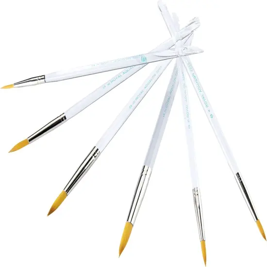 Royal & Langnickel(R) Aqualon Brush Set-Round 6/Pkg {5}
