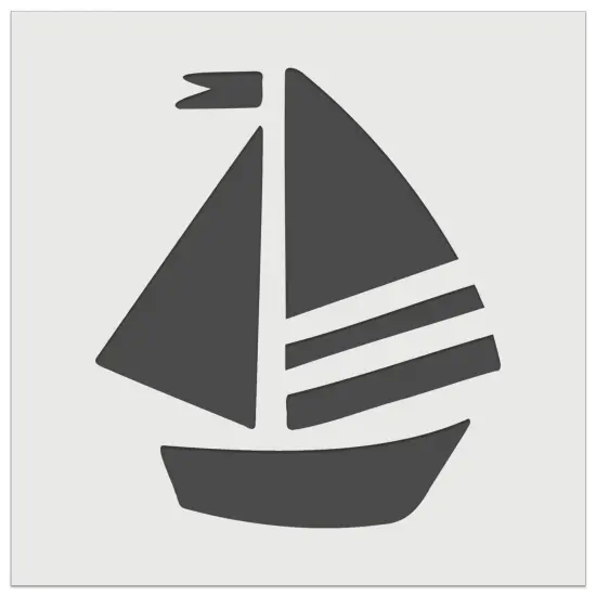 Summer Sailboat Sailing Wall Cookie DIY Craft Reusable Stencil {2}