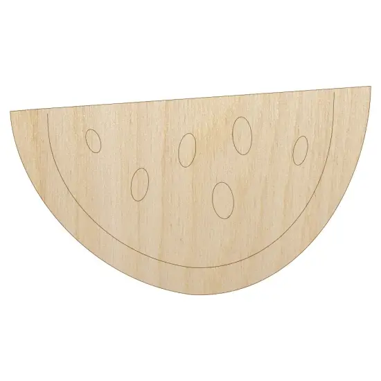 Watermelon Fruit Slice Unfinished Wood Shape Piece Cutout for DIY Craft Projects {1}