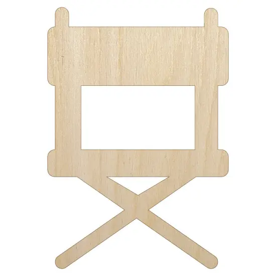 Director Movie Chair Unfinished Wood Shape Piece Cutout for DIY Craft Projects {1}