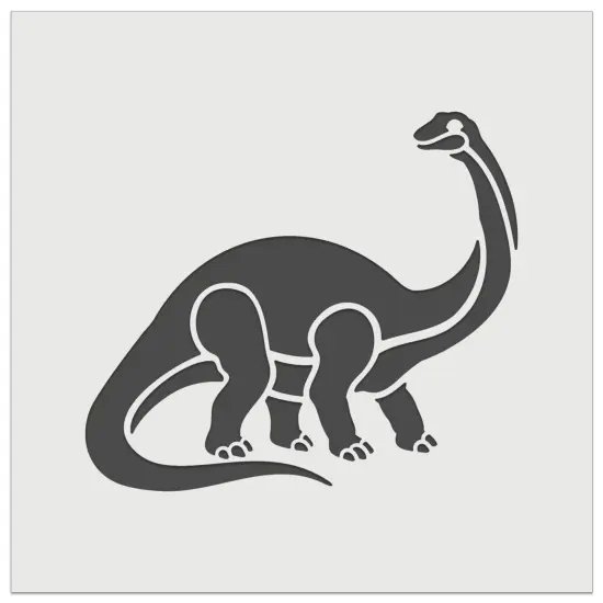 Brontosaurus Dinosaur Wall Cookie DIY Craft Reusable Stencil {2}