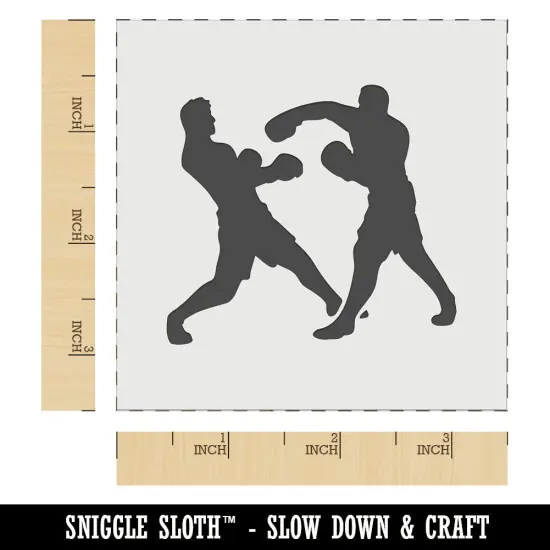 Boxers Boxing Fighting Punch Dodge Wall Cookie DIY Craft Reusable Stencil {5}