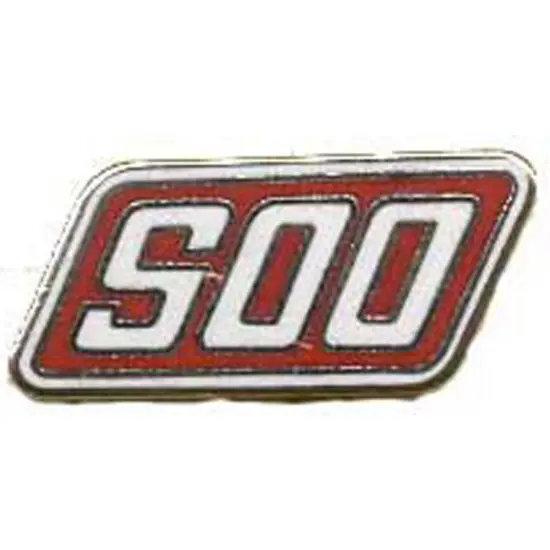 SOO Line Railroad Pin Red 1" {1}