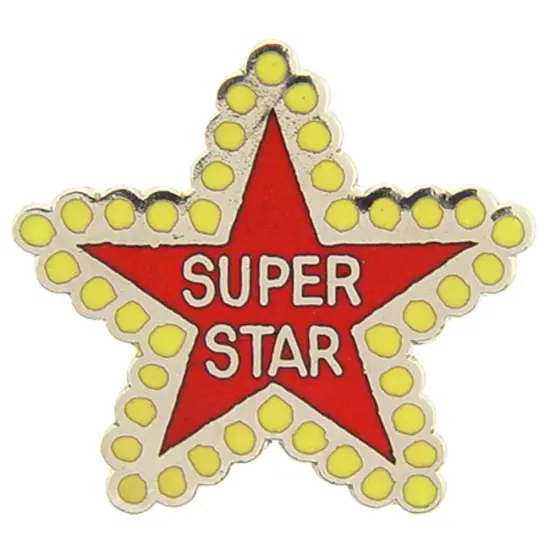 Super Star Pin 1" {1}