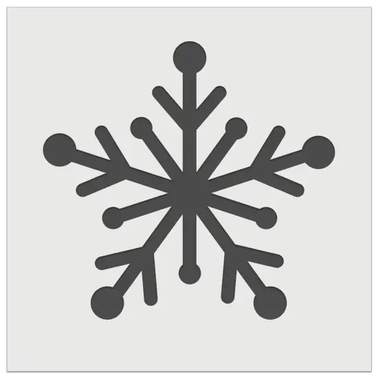 Star Snowflake Winter Wall Cookie DIY Craft Reusable Stencil {2}
