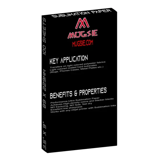 100 Sheets Sublimation Paper for 15oz Mugs 4" x 9.5" for 15 oz mugs For Any Inkjet Printer with Sublimation Ink {4}