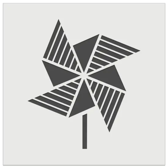 Striped Pinwheel Wall Cookie DIY Craft Reusable Stencil {7}