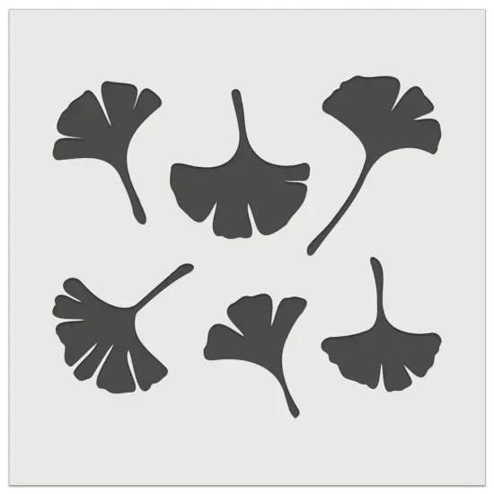 Gingko Leaves Wall Cookie DIY Craft Reusable Stencil {7}