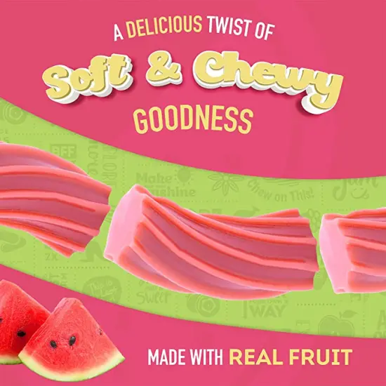 Watermelon Gourmet Australian Style Soft & Chewy Licorice Candy Twists - 10 oz (Case of 10) {2}