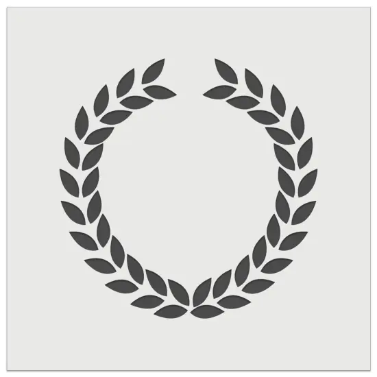Wreath Laurel Branch Circle Frame Wall Cookie DIY Craft Reusable Stencil {7}