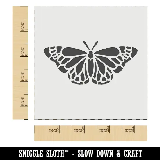 Delicate Detailed Butterfly Spring Summer Nature Monarch Wall Cookie DIY Craft Reusable Stencil {7}