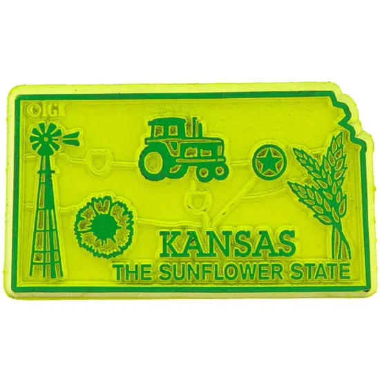 Kansas Refrigerator Magnet 2" {1}