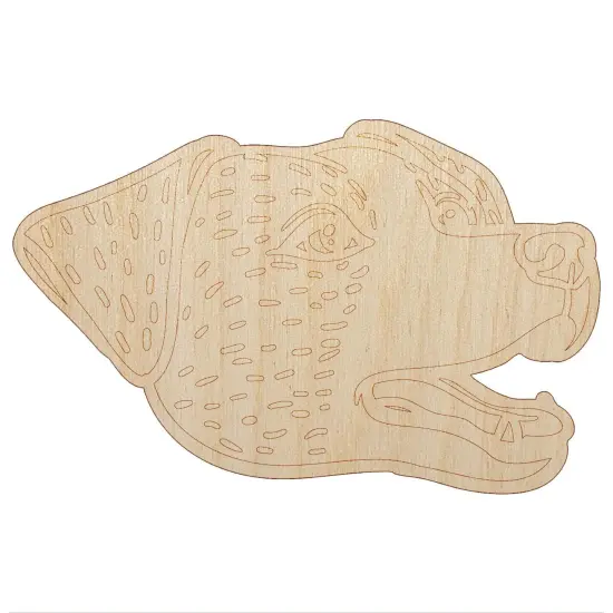 Jack Russell Terrier Dog Head Unfinished Wood Shape Piece Cutout for DIY Craft Projects {7}