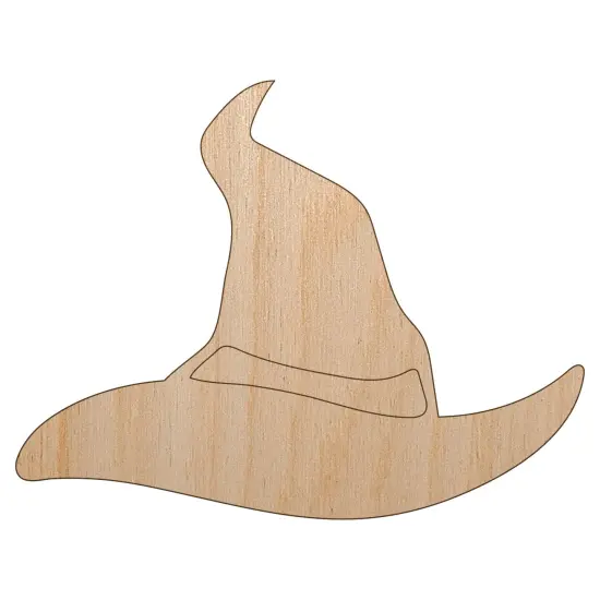 Halloween Witch Hat Unfinished Wood Shape Piece Cutout for DIY Craft Projects {2}