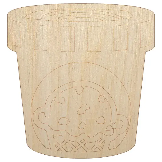 Carton Pint Gallon of Ice Cream Dessert Unfinished Wood Shape Piece Cutout for DIY Craft Projects {7}