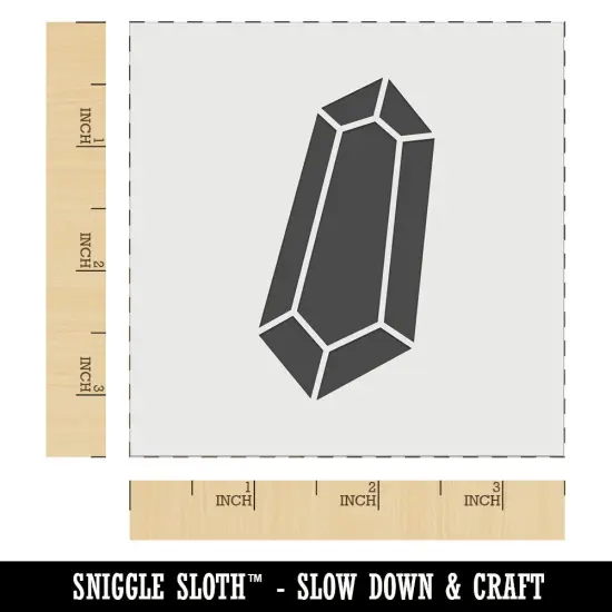 Geometric Crystal Gem Rock Wall Cookie DIY Craft Reusable Stencil {6}