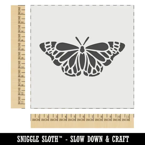 Delicate Detailed Butterfly Spring Summer Nature Monarch Wall Cookie DIY Craft Reusable Stencil {1}