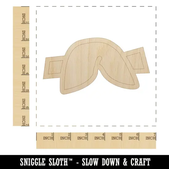 Fortune Cookie Doodle Unfinished Wood Shape Piece Cutout for DIY Craft Projects {1}