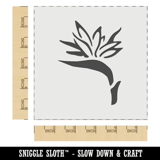 Bird of Paradise Tropical Flower Flora Wall Cookie DIY Craft Reusable Stencil {1}