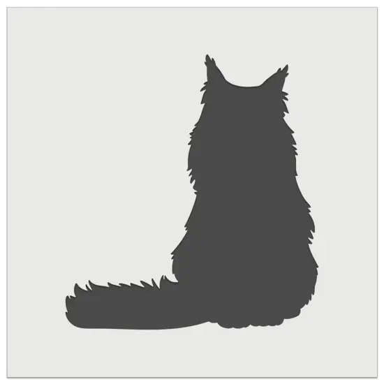 Sitting Maine Coon Cat Wall Cookie DIY Craft Reusable Stencil {7}