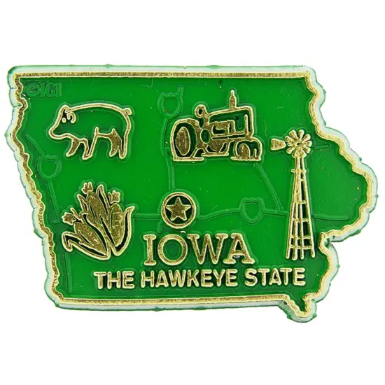 Iowa Refrigerator Magnet 2" {1}