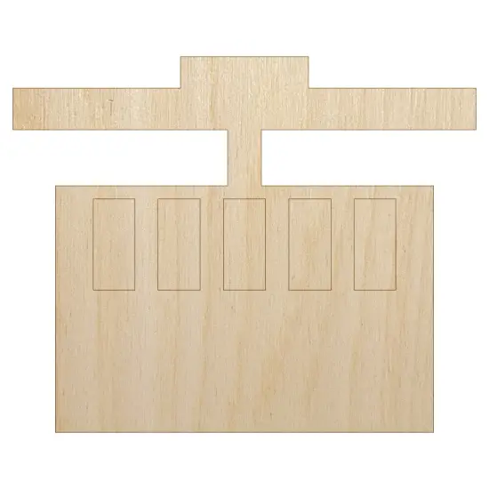 Ski Tram Lift Unfinished Wood Shape Piece Cutout for DIY Craft Projects {7}