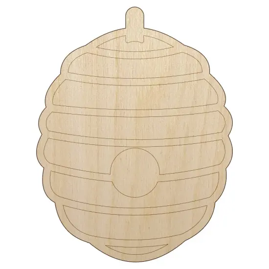 Bee Hive Unfinished Wood Shape Piece Cutout for DIY Craft Projects {1}