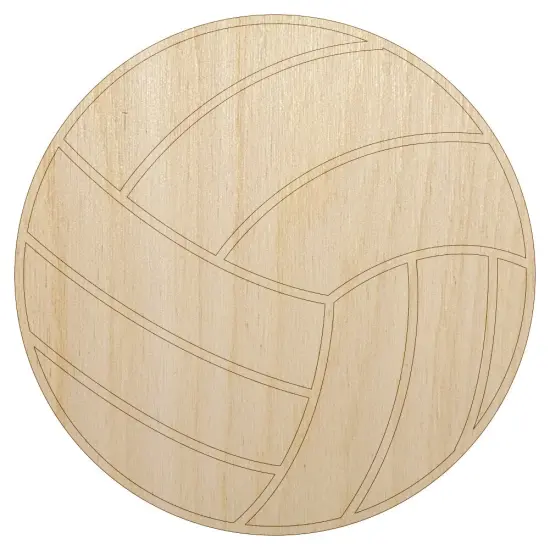 Volleyball Sport Unfinished Wood Shape Piece Cutout for DIY Craft Projects {1}
