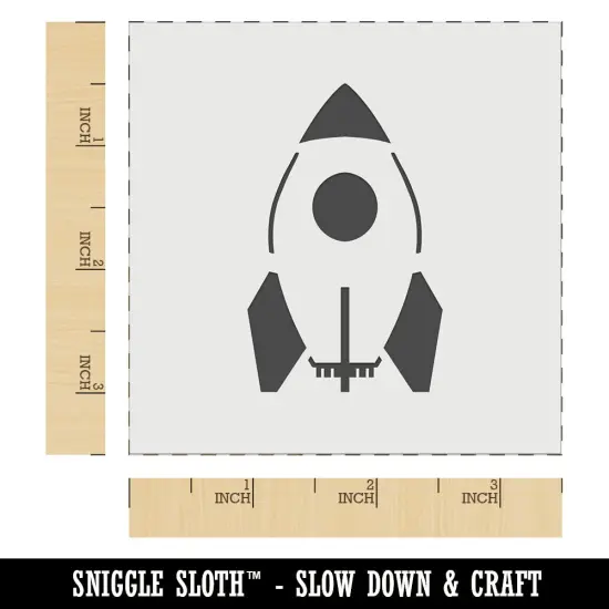 Rocket Space Ship Wall Cookie DIY Craft Reusable Stencil {5}