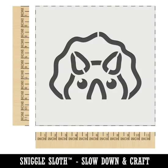 Peeking Dinosaur Triceratops Wall Cookie DIY Craft Reusable Stencil {1}