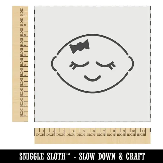 Sleeping Lemon Wall Cookie DIY Craft Reusable Stencil {1}