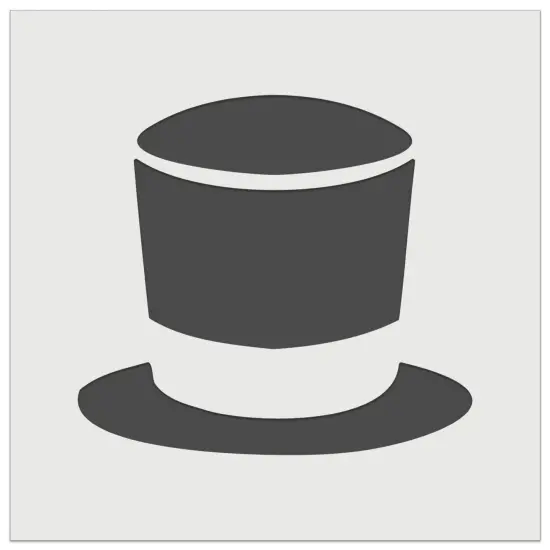 Magician Top High Hat Topper Wall Cookie DIY Craft Reusable Stencil {7}