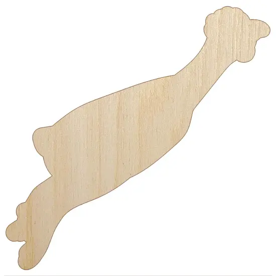 Silly Rubber Chicken Unfinished Wood Shape Piece Cutout for DIY Craft Projects {7}