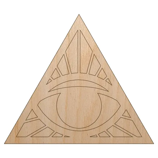 All Seeing Eye of Providence Unfinished Wood Shape Piece Cutout for DIY Craft Projects {7}