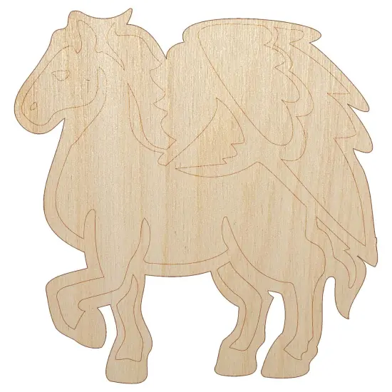 Mythical Winged Horse Pegasus Unfinished Wood Shape Piece Cutout for DIY Craft Projects {7}