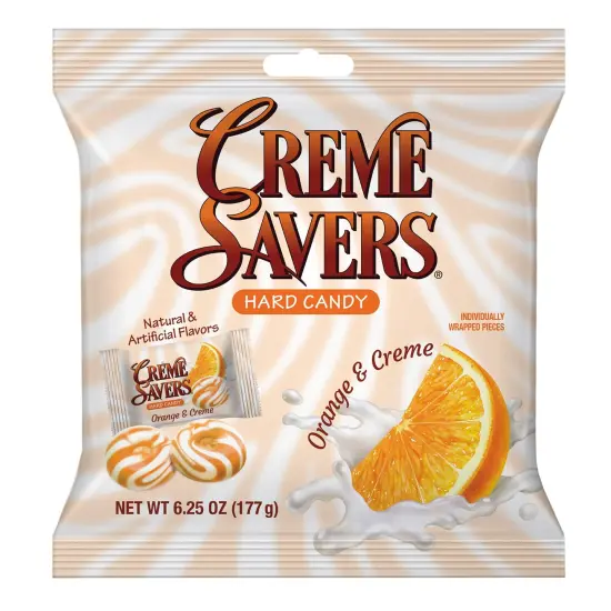 Orange and Creme Hard Candy | The Taste of Fresh Orange Swirled in Rich Cream (Case of 12) {1}