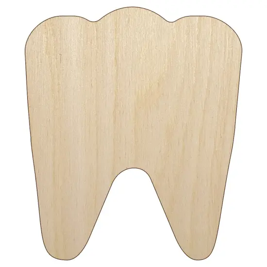 Tooth Dentist Unfinished Wood Shape Piece Cutout for DIY Craft Projects {1}
